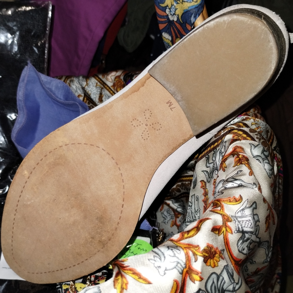 Caslon Pink Leather Braided Trim Ankle Boots 9.5 Almond Toe - Picture 2 of 3